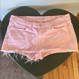 Pink J Brand cutoff shorts